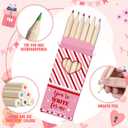 Tinlade 50 Pcs Valentines Day Gifts for Kids Classroom Mini Colored Pencils Bulk 3.5'' Coloring Drawing Pencil Valentine's Exchange Gift for School Valentines Day Party Favors for Boys Girls
