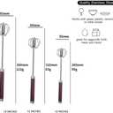 Stainless Steel Semi-Automatic Easy Whisk Handheld Mixer Hand Push Rotary Whisk Blender Egg Beater Hand Push Mixer Stirrer Egg Scrambler for Blending, Whisking, Frothing, Beating & Stirring, 14In