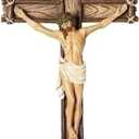 Roman Giftware Inc., Religious Crosses Collection, 10" H Wood Wall Crucifix,Religious, Inspirational, Durable (5x1x10)