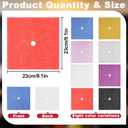 Qumenan 24 Sheets Graduation Cap Decorations Black Glitter Cardstock Blank Graduation Cap Topper Shimmer Grad Toppers for Cap 9x9 Inches 250 GSM for DIY Grad Cap(Glitter Cardstock)