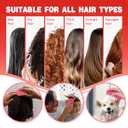 4 x Scalp Massager and Shampoo Shower Brush, Detangling Hair Brush, Scalp Care Hair Brush Wet & Dry detangler for Men and Womenfor Straight/Curly/Thick/Long/Wavy/Damaged Hair, Rose Red