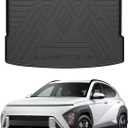 Mixsuper Cargo Liner for Hyundai Kona/Kona Electric (EV) 2024-2025 2026, Trunk Mat for Hyundai Kona Accessories Cargo Mat Rear Trunk Liner Black