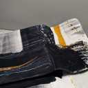 9CH Fashion Modern Area Rug 7' X 5', Abstract Art Painted Black White Gold Foil Modern Artwork Area Rug Non-Slip Carpet for Living Room Bedroom Dining Room