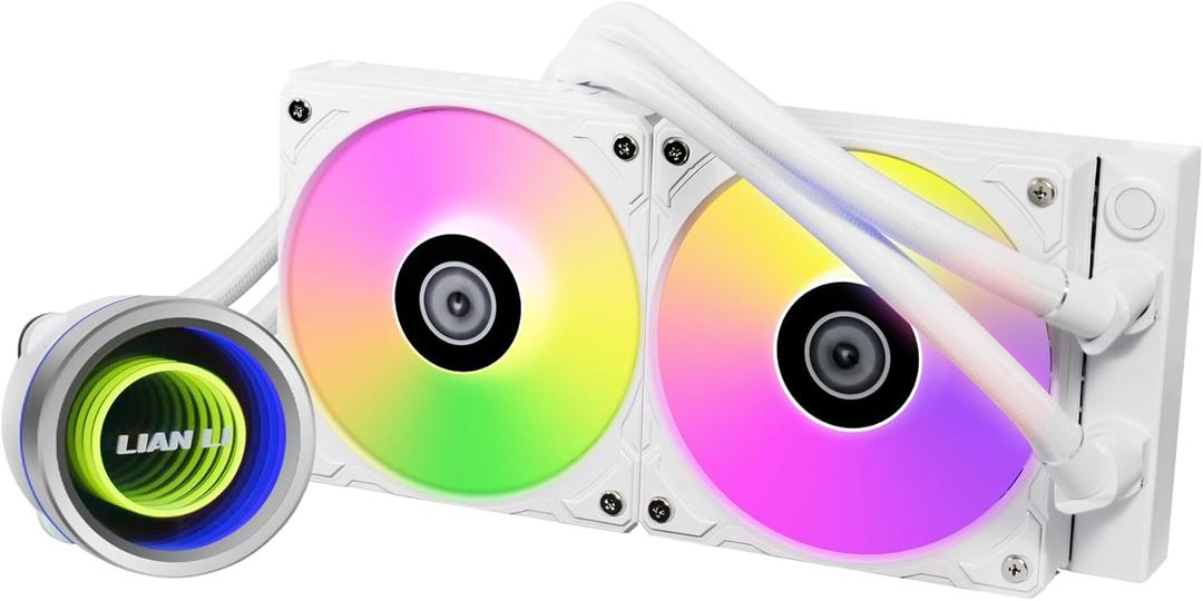 Lian Li Galahad II Trinity 240MM- AIO CPU Liquid Cooler- Pre-installed ARGB daisy-chainable radiator fans or UNI FAN SL-INF fans- For Intel LGA 1700, 1200, 115X, AMD AM5/AM4 Sockets (GA2T24W.US)