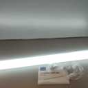 BBOUNDER 4 Pack Linkable LED Utility Shop Light, 4400 LM, Super Bright 6500K Cool Daylight, 4 FT Integrated Fixture for Garage, 40W Equivalent 250W, Surface + Suspension Mount, Black