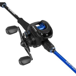 KastKing Centron Fishing Rod and Reel Combo, Spinning & Baitcasting Combos, IM6 Graphite 2Pc Blanks, Stainless Steel Guides with Ceramic Rings, Contoured EVA Handles & Fighting Butt