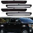 DERMOKA LED Side Marker Lights for GMC Sierra 2500HD 3500HD 2020-2024 Pickup Truck White Front Rear Fender Marker Lamps Smoked Len