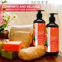 Natural Solution Body Wash, Formulated with Organic Blood Orange Extracts with Himalayan Pink Salt, Revitalizes & Refreshing Your Skin, 17 fl oz/Each Pack of 3