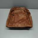 FADEON Leather Laptop Backpack for Women Designer 15.6 inch PU Laptop Bag, Ladies Travel Computer Work Backpack Brown