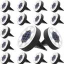 Joomer Solar Ground Lights, 16 Pack 8 LED Solar Lights Outdoor IP68 Waterproof Disc Light In-Ground Landscape Lighting Outdoor for Patio Pathway Lawn Yard Driveway Walkway (White)