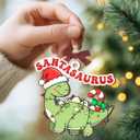 9 x Cute Dinosaur Ornaments 2025, Funny Animal Gifts for Men and Women, Wooden Ornaments for Christmas Decorations, Dinosaur Gifts for Adults, Boys, Girls, Teens, Friends, Family