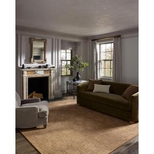 Loloi Jeremiah Brent Barrow Collection BAR-02 Camel/Brown 2'-6" x 9'-9" Runner Rug
