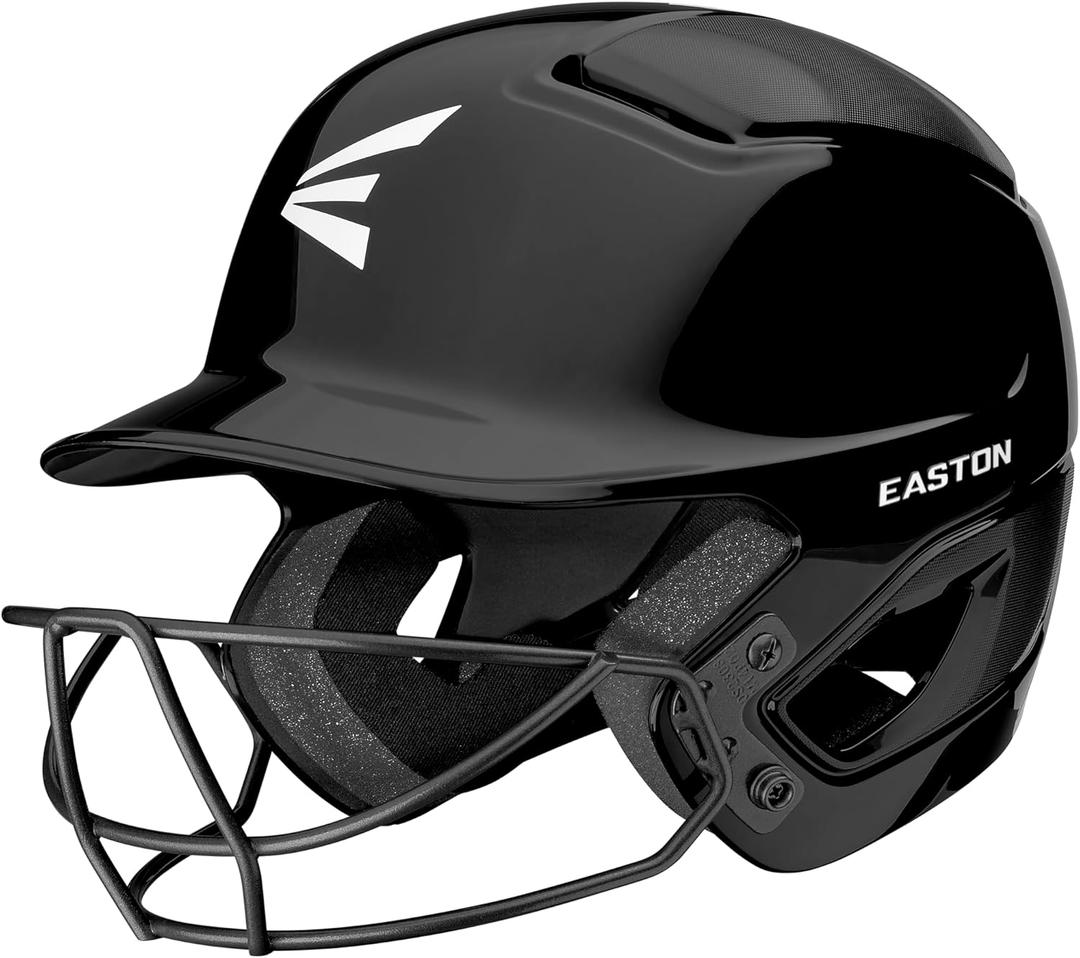 Easton | Alpha 3.0 Batting Helmet with Facemask | T-Ball/Baseball/Softball | Multiple Sizes/Colors (T-Ball/Small (6 1/4" - 6 7/8"), Black)