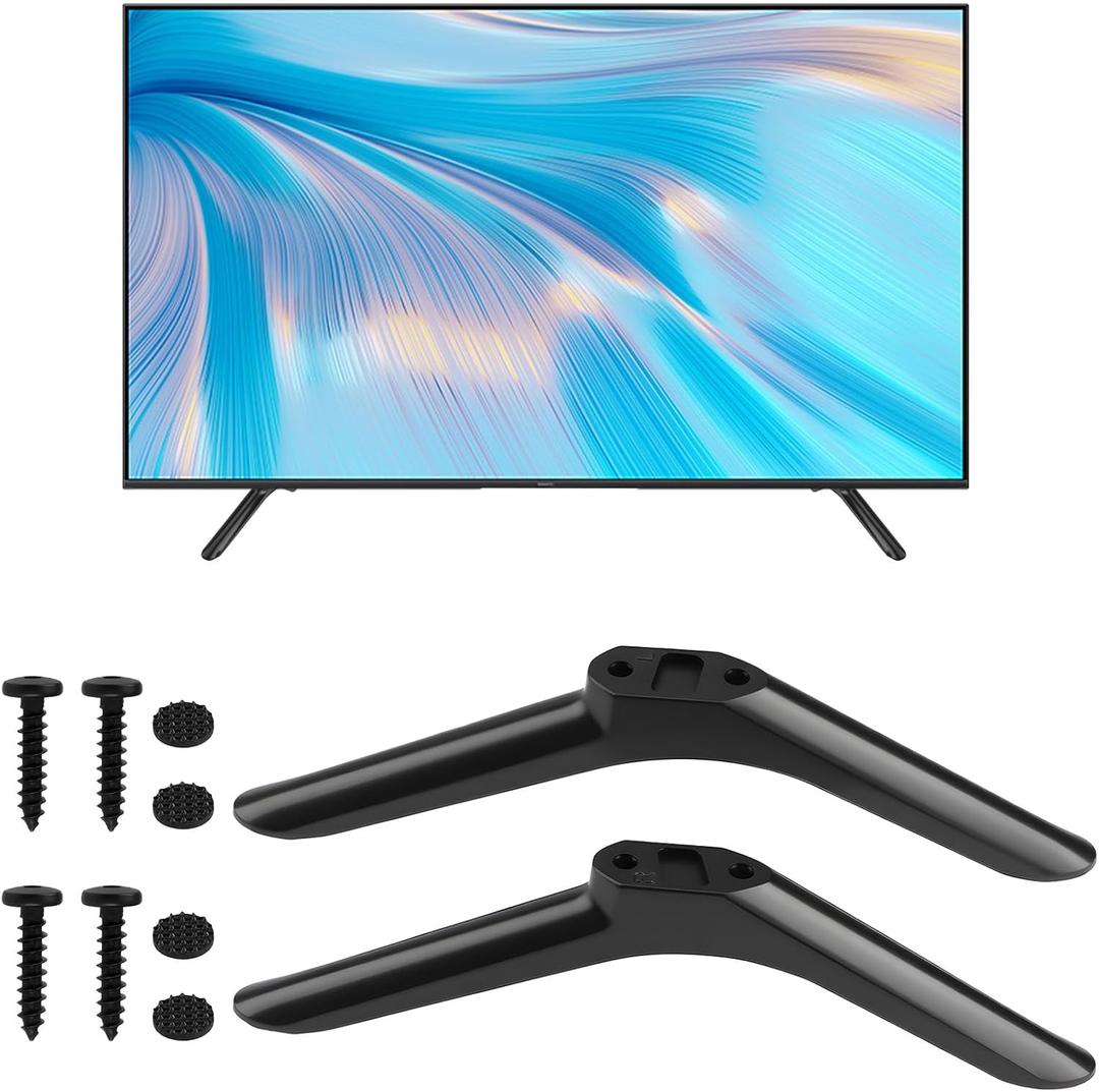 1 Pair 32 Inch TV Stand Legs for Samsung TV Legs, Universal Legs Replacement for Samsung with Screws, Suitable for New Setup in Your Living Room, Bedroom, Or for Replacing a Damaged Base