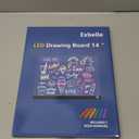 14" LED Drawing Board for Kids 7 Colors Light Acrylic Dry Erase Lumiboard with Stand 2 Modes Led Note Board for Room/Store/Office Ideal Gift for Birthday Festival 7 Markers