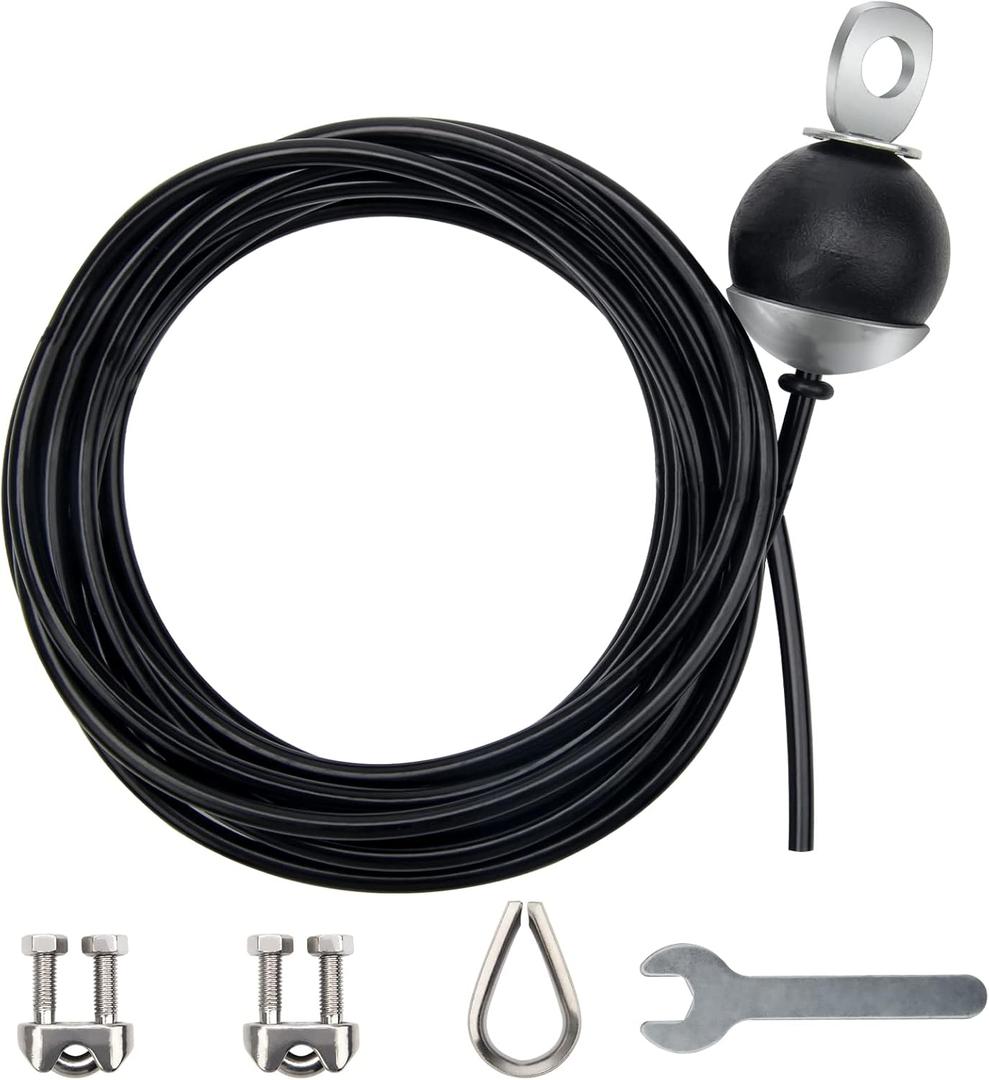 Fitness Pulley Cable 196 Inch, Adjustable Home Gym Cable Replacement for Pulley System, Heavy Duty Fitness Rope Machine Accessories