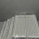 SNSLXH 5 Pack Stackable Closet Storage Basket, Multifunctional & Foldable Closet Organizer for Bathroom Kitchen Laundry Room Wardrobe Storage, Space-Saving Clothes Storage Drawer Organizer, White