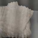 BEDELITE Twin Blanket for Couch & Bed, 300GSM Soft & Warm Fleece Blanket, Decorative and Giftable Striped Beige Blankets for Women, Men, 60"x80"