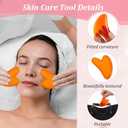 24 Pcs Gua Sha Facial Tool Resin Gua Sha Massage Tool Heart Shaped Gua Sha Stone Guasha Board for Face Body Skin Massage Spa Acupuncture Prevent Wrinkles
