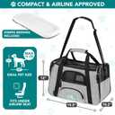 PetAmi Airline Approved Pet Carrier for Cats & Small Dogs, Large, Light Gray