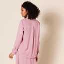 Amazon Essentials Women's Georgette Long Sleeve Relaxed-Fit Pockets Shirt (Pink, XS)