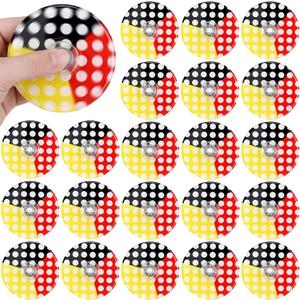 48 Pcs Cartoon Fidget Spinners Bulk Mini Red Yellow Black Fidget Spinners for Birthday Party Favors, Goodie Bags Stuffers, Game Supplies, Rewards, Carnival Prizes and Gifts