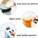 3 in 1 Magnetic Bottle Opener for Beer and Soda Cans, Cute Beer Bottle Opener Perfect for Home Kitchen Bar Camping Parties Accessories (Pack of 2)