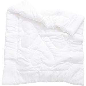 Boys Girls Crib Toddler White Comforter Down Alternative Quilt Lightweight Duvet Insert for Summer Machine Washable (47" X 59", White 1.3 pounds)