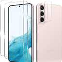 BIGFACE Galaxy S22 Plus Tempered Glass Screen Protector, 2 Pack, Anti-Scratch, Ultrasonic Fingerprint Unlock, Case Friendly, 9H Hardness (Transparent)