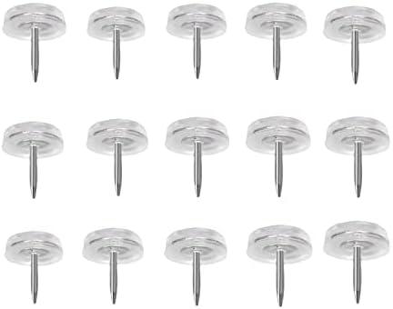 7x PVC Soft Glide Nails Table Chair Sofa Cabinet Heightened Furniture Pads Floor Protector