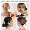 3Pcs Polka Dots Claw Clips for Women, Non-Slip Acrylic Hair Claw Clips & Jaw Clips for Thick Hair, Hair Accessories for Updo & Half Up Hairstyle