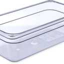 Carlisle FoodService Products Plastic Food Pan 1/3 Size 4 Inches Deep Clear