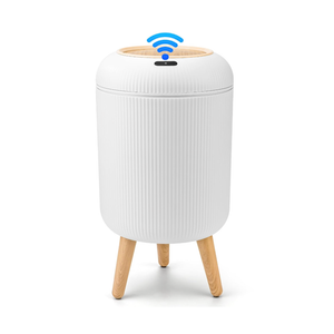 Pukomc Smart Sensor Wastebasket, Convenient and Hygienic Easy to Use, Technology Sensor Waterproof Wastebasket Plastic Trash can for Kitchen, Bathroom, Bedroom, Living Room, Office and Outdoor