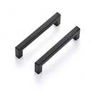Ravinte 25 Pack 5 Inch Kitchen Square Cabinet Handles Matte Black Pulls Drawer Hardware for Cabinets Cupboard