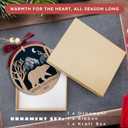 2 x TUMSHANIP Bear Ornaments - Bear Ornaments for Christmas Tree - Gifts for Bears Lovers, Women, Men - Bears Christmas Ornament - Wood Ornament 2025