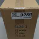 jinligogo 5 Gallon Bathroom Trash Can with Lid, Automatic Motion Sensor White Trash Can, Touchless Slim Waterproof Garbage Bin for Kitchen, Bedroom, Office, and Bathroom