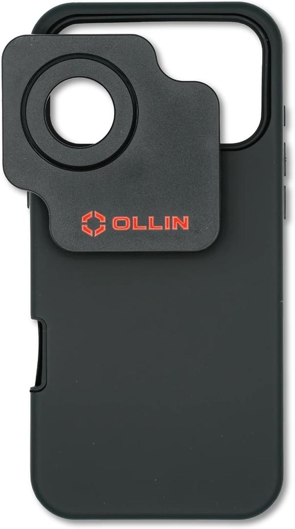 OLLIN Snapshot Snapcase Digiscoping Phone Case - Magnetic Self-Centering Technology, for Binoculars, Spotting Scopes, Hunting, Wildlife Photography, Compatible with Apple iPhone 17 Pro