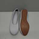 Puxowe Women's Ballet Flats Breathable Knit Slip On Comfortable Round Toe Walking Shoes with Arch Support Insole for Work, Size 8