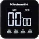 KitchenAid KQ912 99M Digital Single Event Magnetic Visual Timer with Backlight, Cooking, Classroom, Egg Timer, Black