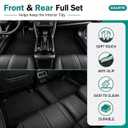 GXARTS Car Waterproof Floor Mats Carpet Full Set Compatible with Subaru Crosstrek Impreza 2018 2019 2020 2021 2022 2023 | All-Weather Protect, Black Velour Automobile Floor Liner Accessories