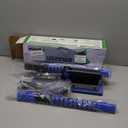 SEAAES 56 Inch Truck Snow Brush Scraper Long Handle, Heavy Duty Extendable Snow Broom for SUV, Windshield Ice Scraper with Foam Grip for Car Automobile Vehicle Window - Blue