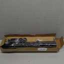 Black Curtain Rods for Windows 36"- 92", Decorative Drapery Rod Adjustable by Splicing, 5/8 inch Small Curtain Rod for Bedroom, Living Room, Kitchen and Outdoors