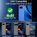SPIDERCASE Magnetic for Google Pixel 10A Case, Military Grade Drop Protection Slim Crystal Clear Shockproof Anti-Fingerprint Phone Case, Phone Case for Pixel 10A, Clear