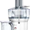 Breville BJE200XL Juice Fountain Compact Centrifugal Machine, 25 fl oz, Silver