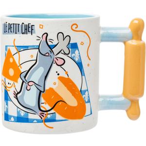 Silver Buffalo Ratatouille Little Chef Shaped Handle Ceramic Mug, 20 Ounces Silver Buffalo Ratatouille Little Chef Shaped Handle Ceramic Mug, 20 Ounces