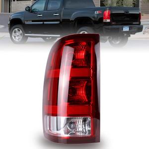 Nakuuly Tail Light Compatible With 2007-2014 GMC Sierra 1500 2500HD 3500HD Left Driver Side Taillight Rear Lamp Brake Signal Assembly with Bulb # 25958484 GM2800208