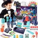 Magic Kit - 200+Magic Tricks for Kids Age 6-8, Magic Set with Manual and Video for Beginners and Kids, Christmas Halloween Birthday Gifts Toys for Ages 6 7 8 9 10 11 12 Years Old Boys Girls
