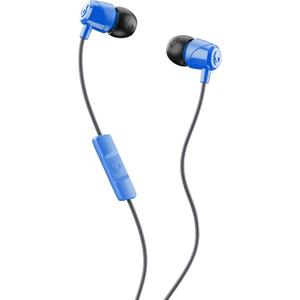 Skullcandy Jib Wired Earbuds with 3.5mm AUX Plug, Noise Isolating Fit, In-Line Microphone Call and Track Control, Convenient for Travel - Cobalt Blue (1 Pack)