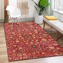 Area Rug, Washable and Non-Slip 3'x5' Turkey Oriental Living Room Rug, Indoor Entryway Door Mat, Floor Mat Carpet for Bedroom, Kitchen Laundry, Bathroom