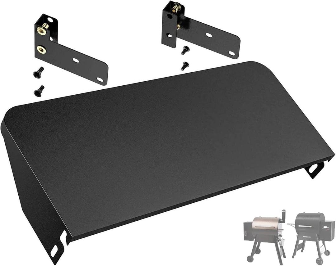 Folding Front Shelf for Traeger Grills BAC362 22 SER Folding Shelf Grill Accessory, Parts for Traeger Lil Tex Elite 22, Pro 575, Mesa 22, Pro Series 22, Ironwood 650,Eastwood 22, Century 22, 25" x 12"